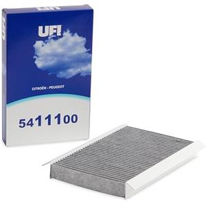 UFI Filters, Filtro Abitacolo ai Carboni Attivi 54.111.00, Filtro Abitacolo per Ricambio, Adatto a Auto, Applicabile su Diversi Modelli Citroen, DS Automobiles e Peugeot