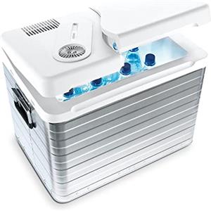 Mobicool MQ40A Frigorifero Portatile Elettrico, 39 L, Alluminio, Mini Frigo per Auto, Camion, Barca o Camper, 12 V o 230 V