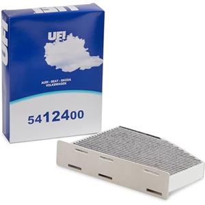 UFI Filters, Filtro Abitacolo ai Carboni Attivi 54.124.00, Filtro Abitacolo per Ricambio, Adatto a Auto, Applicabile su Diversi Modelli Audi, Seat, Skoda e Volkswagen