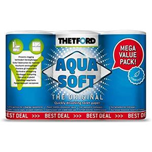 Thetford 202241 Aqua Soft Carta Igienica, Pack 6 Rotoli