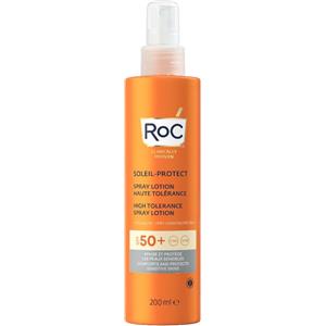 RoC Soleil Protect Lozione Spray Solare SPF 50 - Alta Tollerabilità, Ipoallergenica, 200 ml