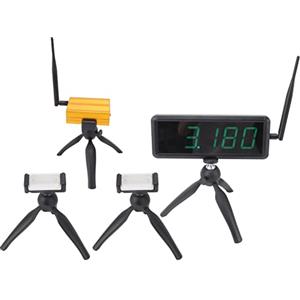 SEAFRONT Timer Digitale Wireless DC 5V 100‑240V Timer Corsa Sprint Cronometro Corsa Sprint per Pattinaggio Elettronico per Allenamento velocità Bici (Spina UE)