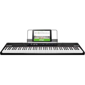 Alesis Recital - Pianoforte / Pianola con Casse Integrate, 5 Suoni, 88 Tasti Semi Pesati, Alimentatore + 3 mesi di Abbonamento Skoove Premium