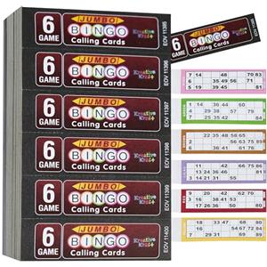 KreativeKraft Giochi da Tavolo o Accessori Bingo con Fiches, Cartelle, Biglietti Riffa e Pennarelli per Tombola, Ideale per Famiglie e Adulti (Libri Bingo)