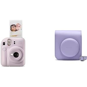 instax Fujifilm instax mini 12 Lilac Purple - Macchina Fotografica Istantanea & mini 12 custodia per fotocamera, Viola Lilla