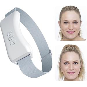 Povanjer Macchina elettrica per viso a V,Microcurrent Lifting facciale Strumento di bellezza Massaggiatore elettrico a doppio mento - Massaggiatore elettrico a doppio mento Smart V Face per uffici,