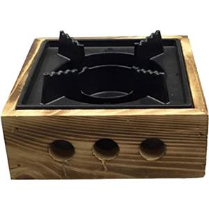 perfk Fornelli Ad Alcool Compatti Attrezzatura da Cucina Leggera Bruciatore Ad Alcool per Cucinare da Picnic in Campeggio, 16 cm