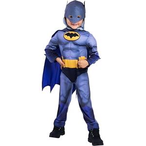 Rubie's Rubies Costume Batman Batwheels per ragazzi e ragazze, Prescolar, tuta con mantello e maschera, licenza ufficiale DC Comics Batman per Halloween, Carnevale, Compleanno e Cosplay