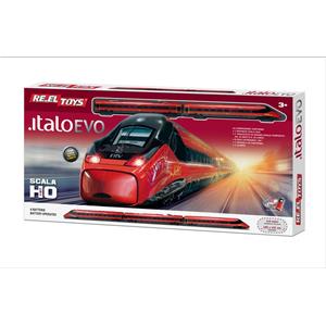 RE-EL Toys Italo Evo Treno a Batterie in Scala HO con Luci e Tracciato di 5 Metri
