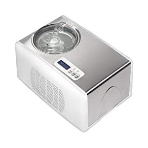 Melchioni Family | Gelatiera FROSTY Completamente Automatica, Gelato Pronto in 60 Min, Autorefrigerante 150W, Capacita' 1,5 L, Gelato, Yogurt e Sorbetti, Timer Digitale, Cestello Estraibile, Bianco
