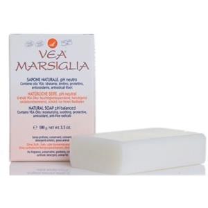 VEA Marsiglia Sapone Naturale 100g - Delicato a pH Neutro con Olio VEA per Pelli Sensibili