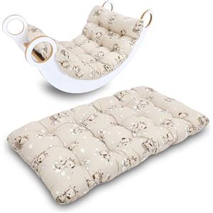 Totsy Baby Cuscino da pavimento bambini 60x120 cm - tappetino neonati grande per palestrina e arco montessori tappeto gioco neonato gattonamento morbido bebe materassino Oeko-Tex Giraffe