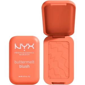 NYX Professional Makeup Blush in Polvere, Per un Look Fresco e Colorato, Arricchito con Burro di Mango, Mandorle e Karitè, Sfumabile, Buttermelt, Tonalità: Sooner The Butta, 5 g
