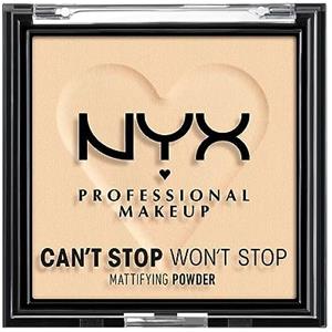 NYX Professional Makeup Fondotinta in polvere Can't Stop Won't Stop, Matte Finish, Light