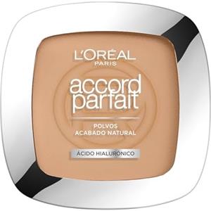 L'Oréal Paris - Poudre Fondante Accord Parfait, cipria fondente perfezionatrice, per pelli normali a miste, colore: Beige rosato (3.R), 9 g.