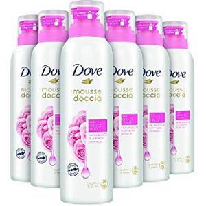 DOVE Mousse Doccia Olio di Rosa 6x200 ml (Confezione da 6)