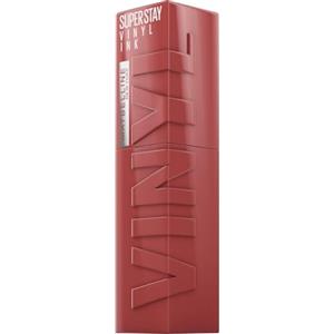 Maybelline New York Rossetto Liquido Super Stay Vinyl Ink Nude Shock, Effetto Vinilico e Labbra Brillanti Fino a 16H, Formula Vegana, 115 Peppy, 4,2 ml