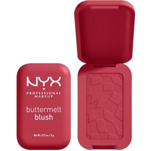 NYX Professional Makeup Blush in Polvere, Per un Look Fresco e Colorato, Arricchito con Burro di Mango, Mandorle e Karitè, Sfumabile, Buttermelt, Tonalità: All The Butta, 5 g