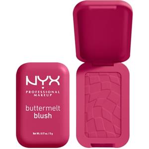 NYX Professional Makeup Blush in Polvere, Per un Look Fresco e Colorato, Arricchito con Burro di Mango, Burro di Mandorle e Burro di Karitè, Sfumabile, Buttermelt, Tonalità: Had Butta, 5 g