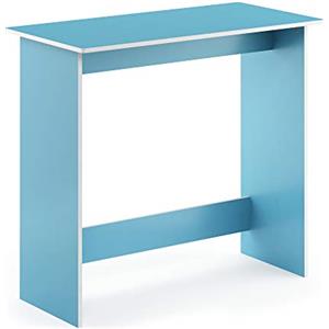 Furinno Simplistic Scrivania per Computer, Legno, Blu (Light Blue/White), 39.37 x 80 x 75.57 cm
