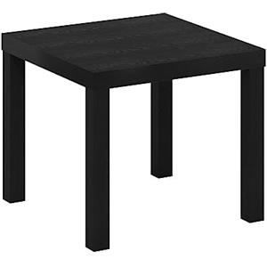 Furinno Classic Homey Tavolino Quadrato, Legno ingegnerizzato, Nero, 1-Confezione