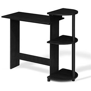 Furinno Compact Scrivania per Computer, Legno, Nero (Americano/Black), 39.62 x 99.06 x 85.34 cm