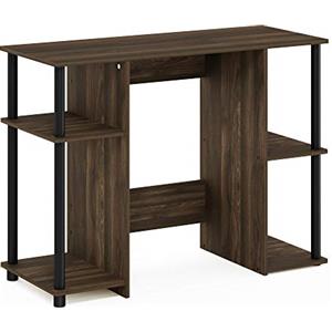 Furinno Jaya Scrivania, Legno, Columbia Noce/Nero, Singolo
