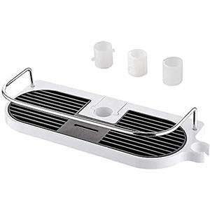 Ibergrif Mensola Portasapone Doccia Senza Foratura, Supporto per Accessori da Bagno, Adatto per Aste da Doccia 18mm-25mm M34032