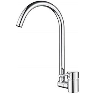 Ibergrif M22124 - Rubinetto da cucina ribaltabile, Rubinetto per lavello monocomando, Argento