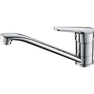 Ibergrif Rubinetto Lavello Cucina Miscelatore Monocomando - 360° Girevole, Regolazione Caldo/Freddo, Risparmio Idrico | Installazione Rapida, Finitura Cromato Classico & Acciaio Inox