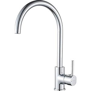 GRIFEMA GRIFERÍA DE COCINA-G4001 Miscelatore Monocomando per Lavello con Beccuccio Alto 360 Gradi, Rubinetto della Cucina (G3/8 Pollici), Cromo/Argento