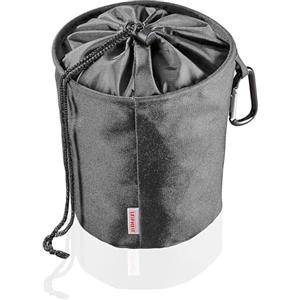 Leifheit 80031 Wäscheklammerbeutel Sacchetto Gancio per Appendere Fino A 100 Mollette, Antisporco, per Bucato Fresco, in Tessuto A Maglia Stretta, Colore: Nero, Poliestere, 19.5 X 19.5 X 18 Cm