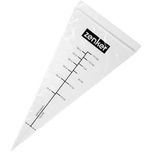 Zenker sac a Poche Graduate 10 pz, monouso, sac à Poche Professionali in plastica, USA e Getta, Accessori per la Pasticceria per Decorare Torte, Dolci, Biscotti, 30 x 15 cm