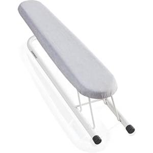 Leifheit Stiramaniche per maniche di camicie - Pratico asse da stiro per maniche pieghevole e salvaspazio - Asse stiro con meccanismo pieghevole integrato - Piccolo stira maniche da 57 cm x 8,5 cm