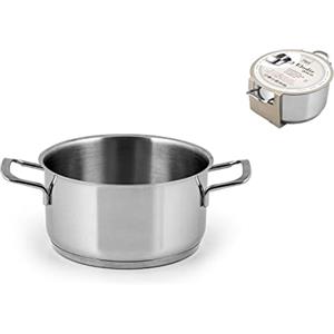 H&h casseruola inox elodie fondo a induzione 2 manici cm14