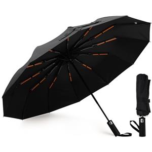 Romon Ombrello Automatico, Antivento, Compatto e Anti UV, Ideale per Viaggi, Protezione Contro Pioggia e Sole