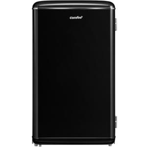 COMFEE' RCD93BL2EURT(E) Piccolo frigorifero 93Litre, Design retrò, Mini frigo da tavolo, Termostato regolabile, Silenzioso, Adatto per casa, ufficio e hotel, Nero