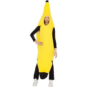 Rubies Costume Banana per adulti, uomo e donna, Tunica a forma di banana, Abito costumi per Carnevale, addio al celibato, feste e cosplay