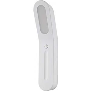 Electraline 58046 Torcia D'Emergenza, Luce LED ricaricabile, dimmerabile, con magnete per fissare a pareti metalliche, 150LUMEN, 4000K, 5W, bianco