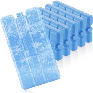 com-four® 6x Ghiaccio per Borsa in Azzurro - Siberini per Frigo Portatile e Borsa Termica - Mattonelle Refrigeranti per Casa e Tempo Libero