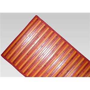 BIANCHERIAWEB Tappeto Bamboo Degradè in Varie Colorazioni 50x75 cm Rosso