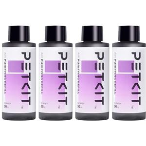 PETKIT Ricariche di Purificazione dell'Aria per La Lettiera per Gatti Autopulente Pura X Pura Max 2, Ricariche di Rimozione degli Odori Sostituite (4 Flaconi)