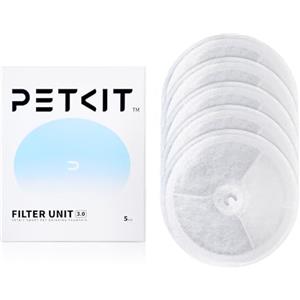 PETKIT Filtri Fontanella per Gatti, 5 Pezzi Filtro per Fontana per Gatti,Unità Filtranti per EverSWEET 2, EVERSWEET 3 e CYBERTIAL PUREDRINK