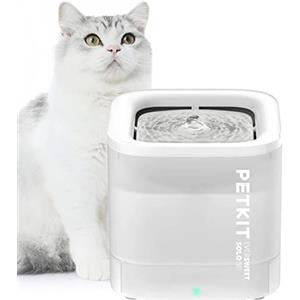 PETKIT CYBERTAIL Fontanella per Gatti, Fontanella per Gatti Pompa dell'Acqua Senza Fili,25dB Silenziosa,Fontanella per Cani,3.0 Aggiornare l'elemento Filtrante,1.8 L（Non Base Wireless）
