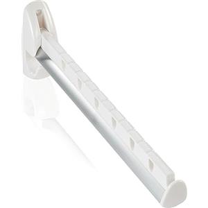 Leifheit 45110 Airette Appendiabiti A Parete, Ripiegabile, Argento/Bianco