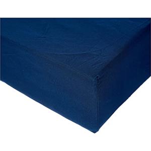 Amazon Basics Lenzuolo con angoli Matrimoniale, 152 x 200 x 30 cm, in 100% Microfibra con altezza da 30cm, Blu Scuro