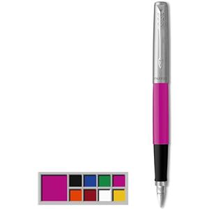 Parker Jotter Originals Penna Stilografica, Punta Media, Inchiostro Blu e Nero, Viola (Magenta Classico)