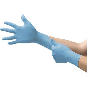 Ansell Microflex 92-134 Guanti Monouso in Nitrile, Senza Polvere né Lattice, Protezione Professionale per Usi Generali, Alimentari e Industriali, Resistenza Chimica, Blu, Taglia M (100 Guanti)