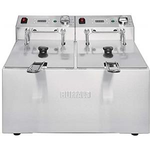 Buffalo FC259 - Doppia friggitrice con timer, capacità 10 l