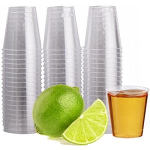Matana 60 Bicchieri da Shot in Plastica Rigida, Bicchierini, 30ml - Shottini Bicchieri - Resistenti e Riutilizzabili - Compleanni, Matrimoni, Natale, Barbecue, Feste